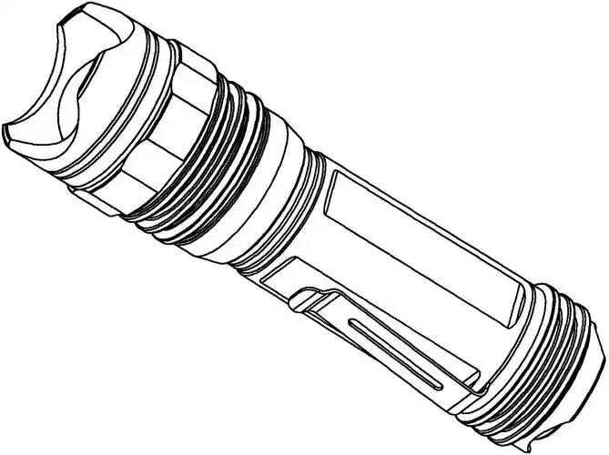 1.本外观设计产品的名称:手电筒(at112-n).2.
