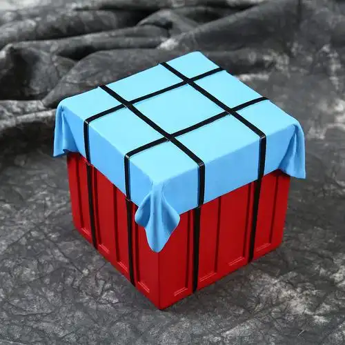 绝地求生周边吃鸡平底锅烟灰缸空投箱收纳盒送队友网吧礼品摆件