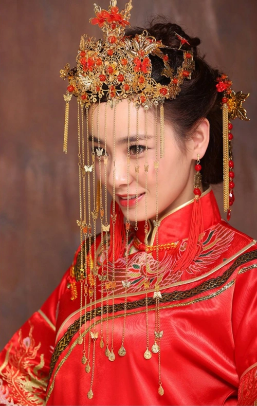 高档中式婚礼秀禾服古装秀禾服唐装龙凤褂新娘结婚礼服孕妇可穿tmall