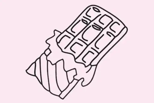巧克力简笔画图片