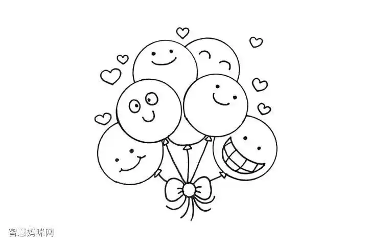 六一儿童节,学画漂亮的气球简笔画-图8