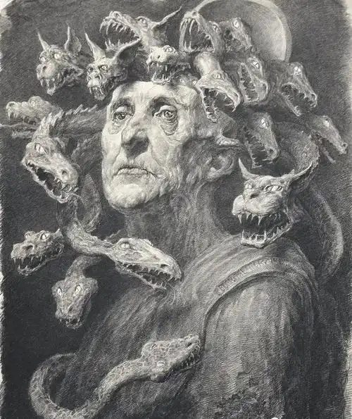 素描要画成这样是要逼死人的节奏,细节恐怖到让人毛骨悚然!