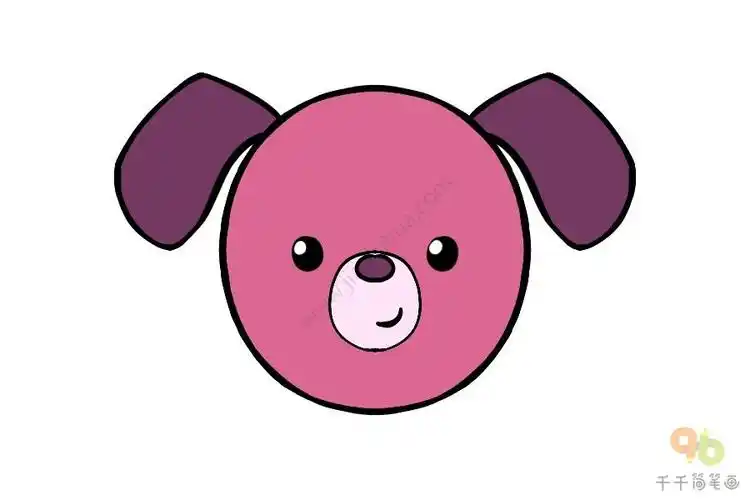 q版酷酷的小狗简笔画