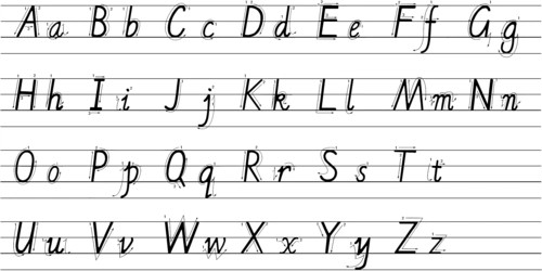 英文字母手写体
