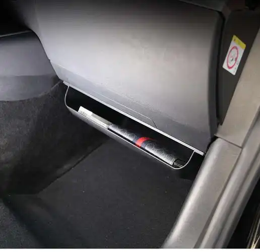 汽车装饰 扶手箱套 tskoz 适用于特斯拉model3副驾驶手套箱毛豆3下储