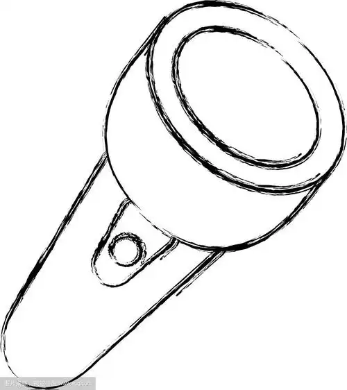 手电筒孤立的象征