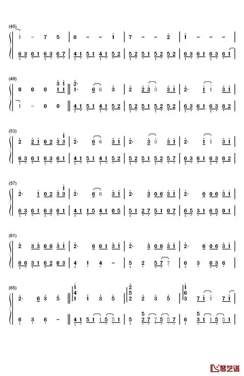 take me hand钢琴简谱-数字双手-daishi dance cécile corbel3