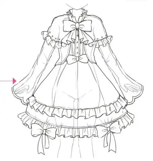 欧风小裙子画法(美的时尚好难懂)(12)