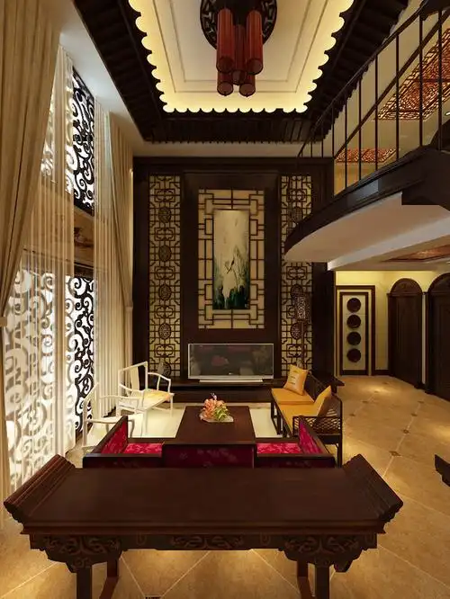 中式风格客厅装修效果图