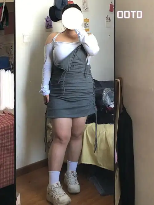 160斤胖mm大码女孩也可以给我辣妹起来6060