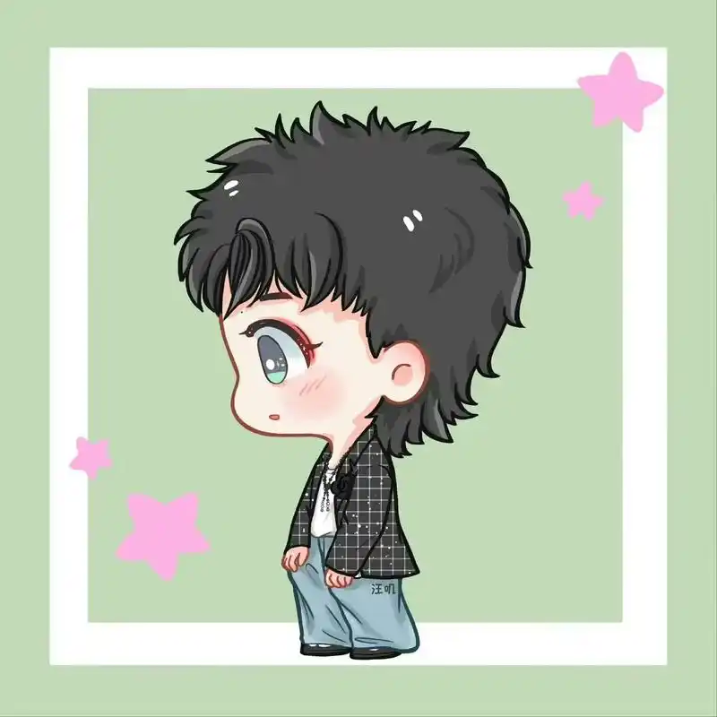 收图啦 #王一博卡通图 - 抖音