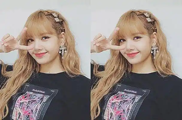 难怪lisa一直都散着头发,当她将头发全盘起来后,脸大到不敢认_姑娘