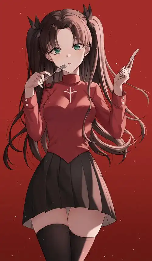 文件名:《命运之夜》远坂凛高清动漫壁纸  格式:png 体积:6.