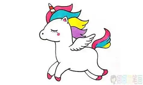 独角兽简笔画独角兽简笔画简单又漂亮