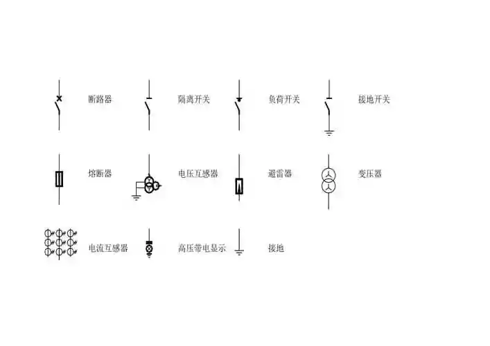 开关柜常用符号
