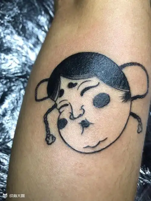 胖娃娃_纹身图案手稿图片_乂然的纹身作品集