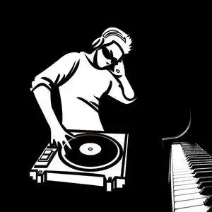 欧美创意dj音乐人物个性贴纸酒吧休闲吧客厅琴行布置卧室装饰墙贴