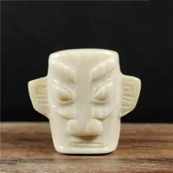 天然猛犸象牙三星堆文玩配饰佛珠配珠钥匙扣挂件吊坠男女款民族风重量