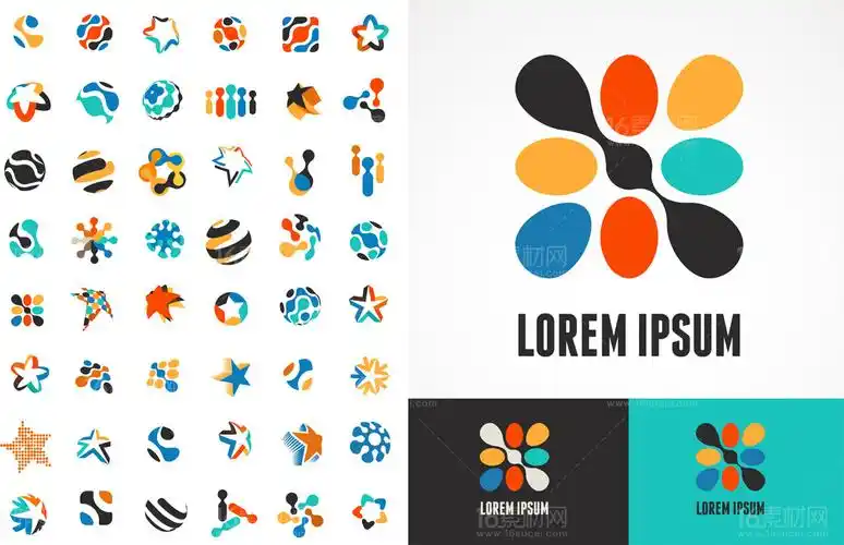 个性企业标志商标设计矢量素材