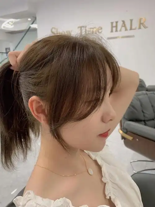 法式刘海修饰脸型剪了这款刘海也太好看了