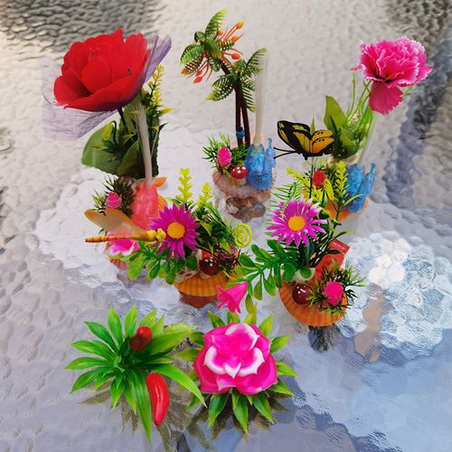 酒店盘饰摆盘装饰创意点缀花草刺身菜品围边意境菜肴拼盘喜宴冷菜