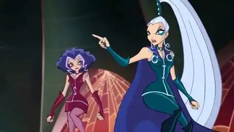 魔法俏佳人 三妖后回到黑云塔魔法学校 格里芬校长被便变成小鸟