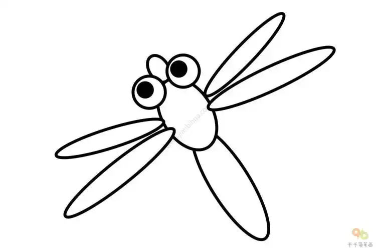 漂亮的蜻蜓简笔画