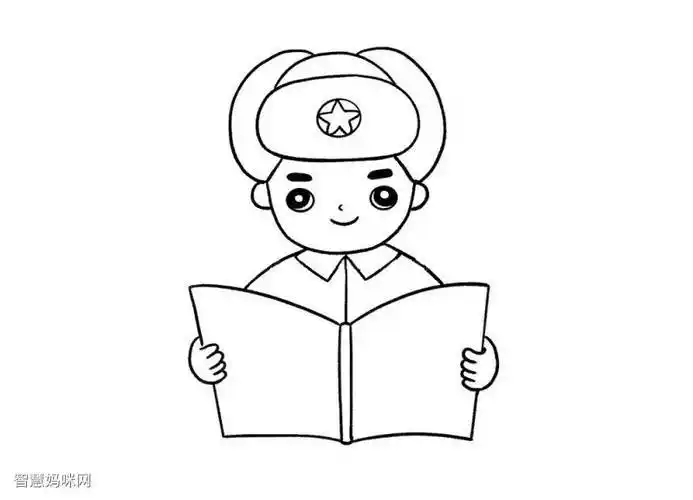 雷锋简单的简笔画