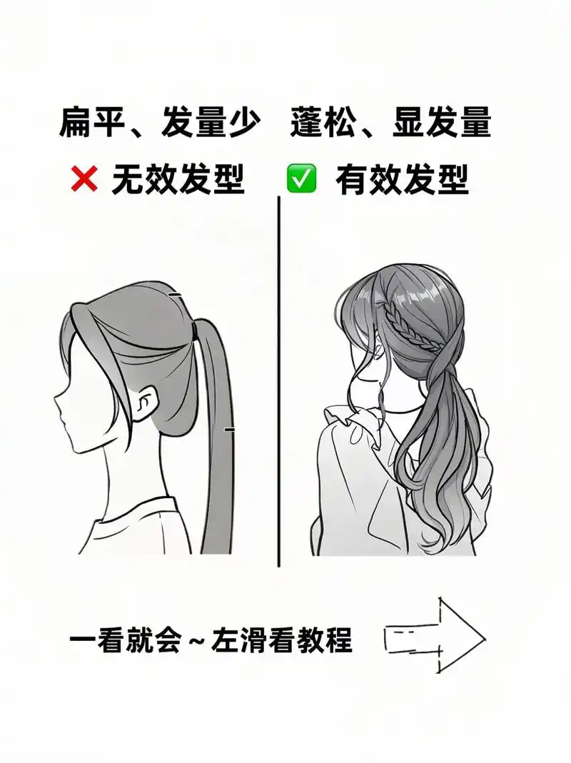 爆改大扁头|乖巧低马尾.这样扎低马尾太温柔啦,秋冬穿羽绒服大 - 抖音