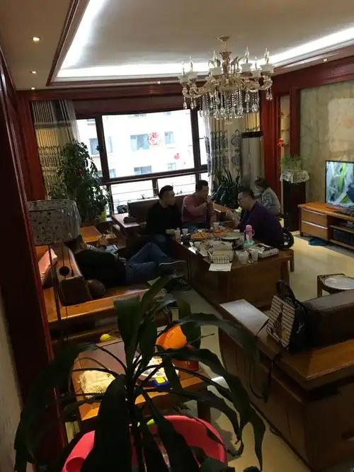 初五,爸爸的朋友来家里做客,好多人,好热闹!