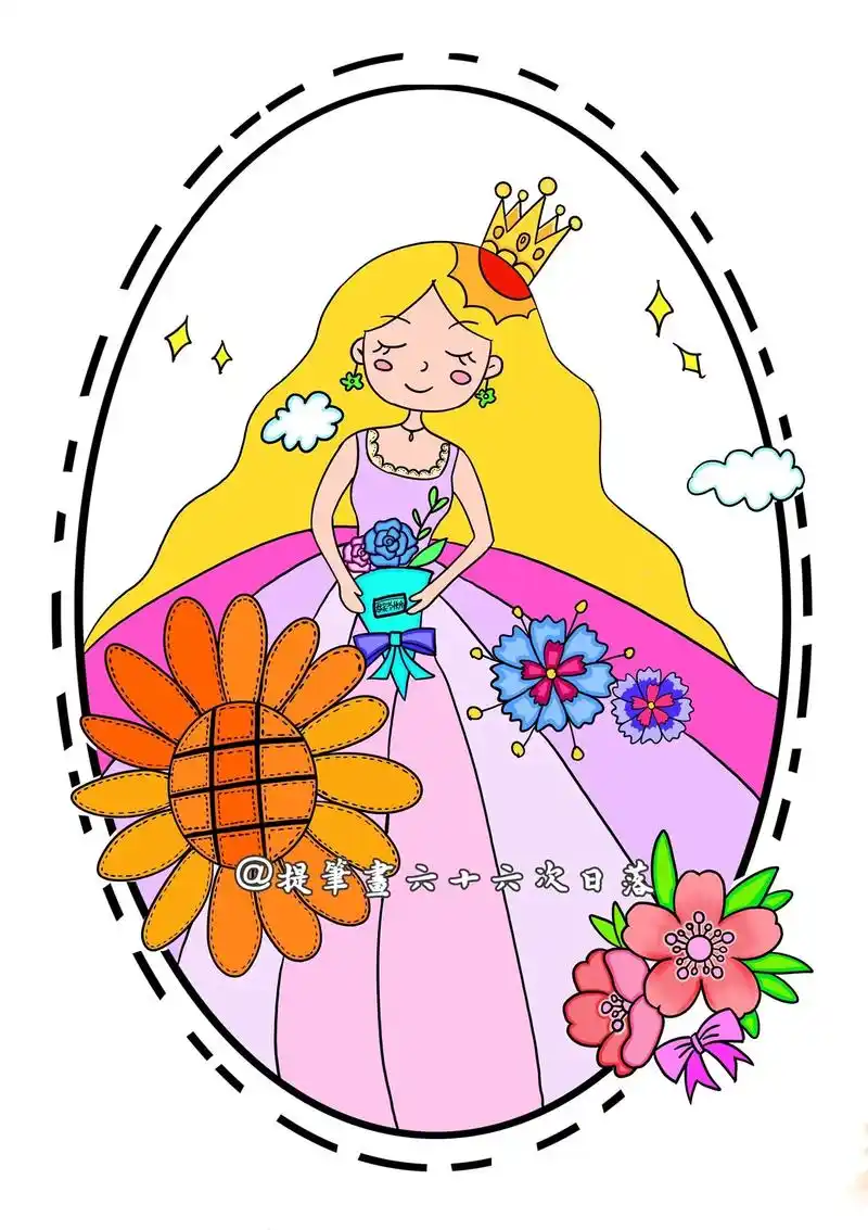 母亲节要到啦,画一幅美丽的妈妈吧 - 抖音