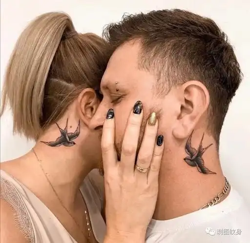 情侣纹身 纹身图案 情侣小图案 小图案纹身 纹身手稿素材-明丫电子