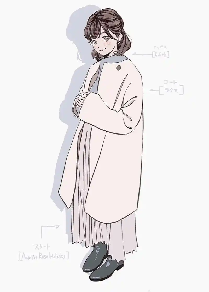 「绘画素材」穿搭没灵感?韩系少女的日常穿搭画法参考素材!