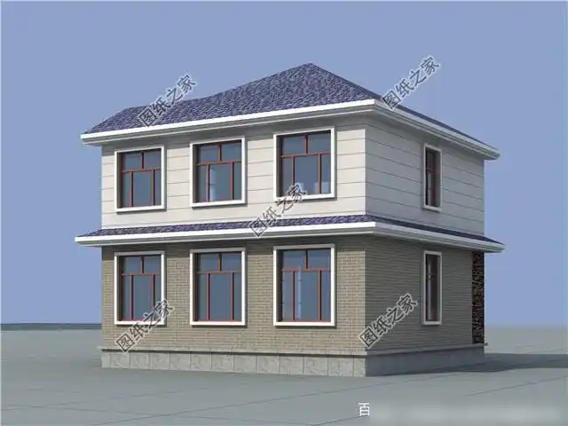 地基70平米左右的农村小别墅图不跟风不俗气建在南北方都可以