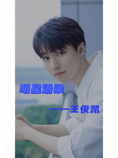 明星语录02王俊凯