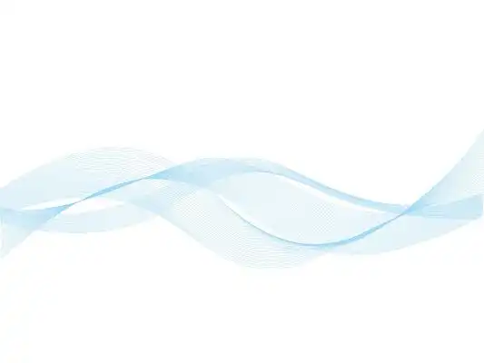 蓝色小清新动感线条png素材