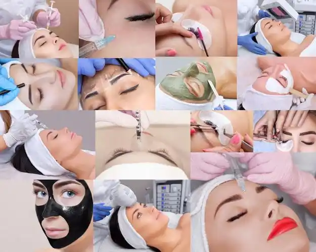 脸部美容护理女人摄影高清图片