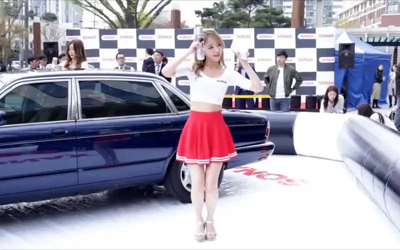 170413 赛车模特 宥珍 ppl女团 sonax洗车秀 fancam