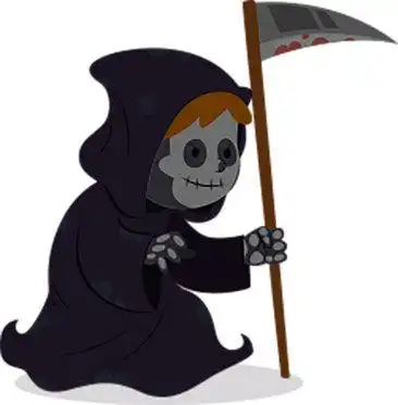 拿镰刀的死神素材