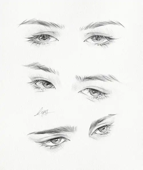 又来一组男神眼睛的画法