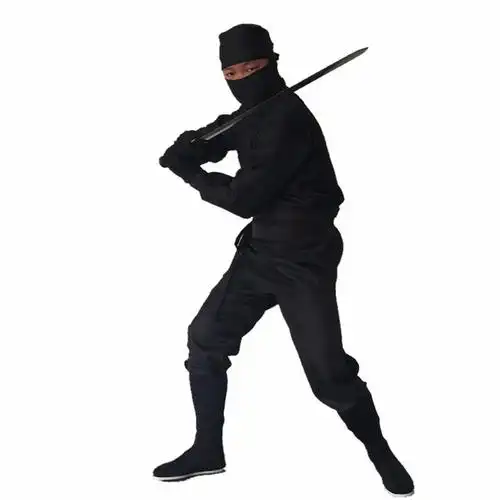 凯罗盾夜行衣古装影视蒙面服夜行衣忍者演出服男女黑衣人勇士角色扮演