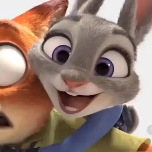 疯狂动物城狐狸和兔子情侣头像_小红书