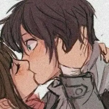 亲吻情侣头像动漫高清一对两张的动漫情侣浪漫亲吻头像图片