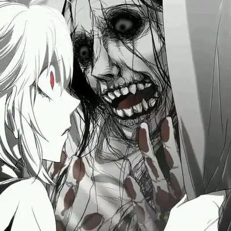 动漫头像惊悚恐怖女头