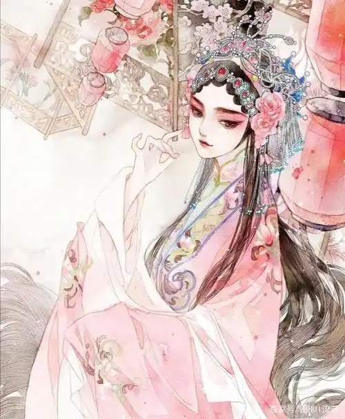 古风戏曲人物唯美手绘 戏子入画 一生天涯