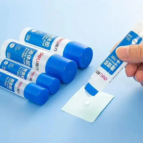 得力透明液体胶水手工手账儿童学生用模型diy制作专用7302大桶装防水