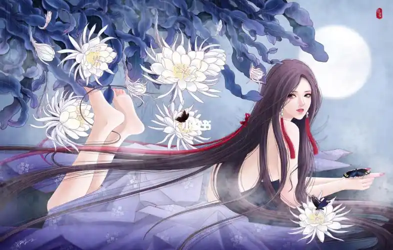 张小白古风插画 (有课)#米你课堂  #古风人物