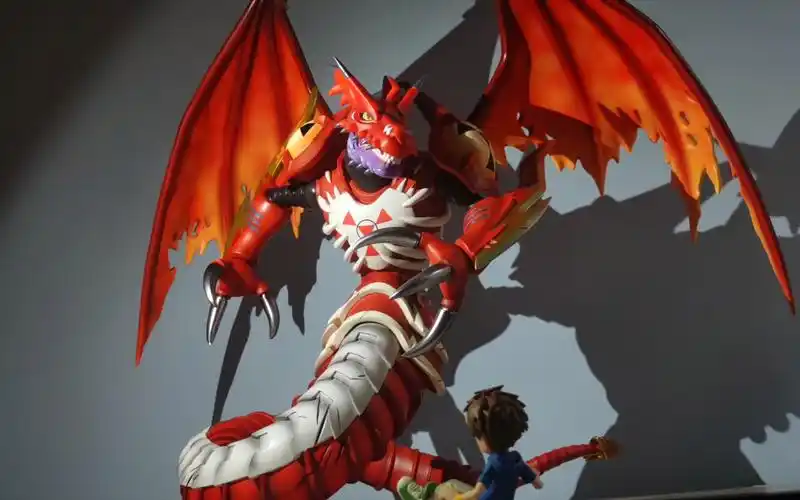 数码宝贝t1工作室灭世魔龙兽展示