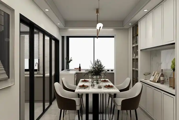 浦东证大家园102平现代简约风格三房装修效果图