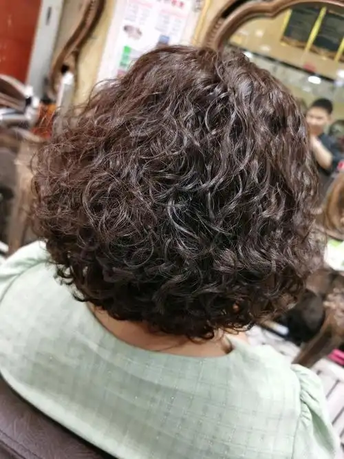 满头烫短卷发既修饰头型还修饰脸型,很多爱美的女士看完都想试一试.